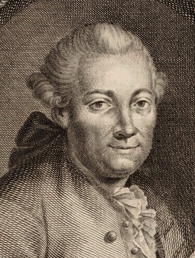 作曲家フロリアンレオポルドガスマン1729-1774、1780の肖像。 作： Johann Balzer