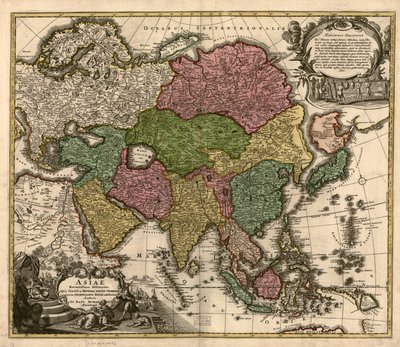 アジア近現代史：東洋の地位と帝国、東洋のインディオが示すもの LOC 2007627524 作： ヨハン・バプテスト・ホーマン