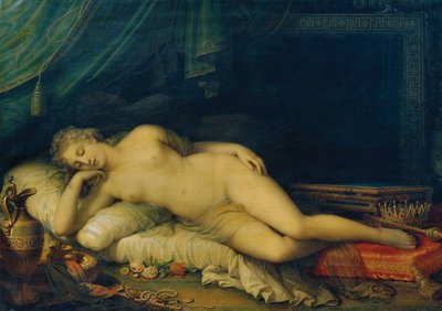 ソファで眠るヴィーナス 作： Johann Baptist Lampi d. J.