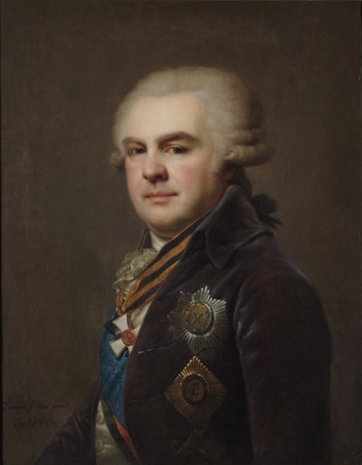 アレクサンドル・ニコラエヴィチ・サモイロフ伯爵の肖像 1744-1814, 1796 作： Johann Baptist Lampi the Younger