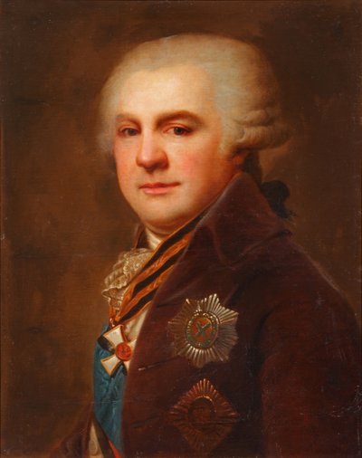 1796年後のアレクサンドル・ニコラエヴィッチ・サモイロフ1744-1814伯爵の肖像 作： Johann Baptist von Lampi the Elder