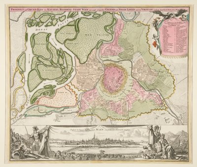 ウィーンの地図 作： Johann Baptista Homann