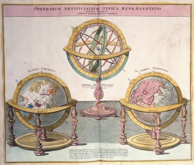 Grosser Atlasの世界のビネット、1725年 作： Johann Baptista Homann