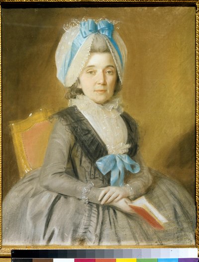 Praskovya Ivanovna Galitzine 王女の肖像 (1734-1802) - Johann Bardou (1745-1788) による描画 - Praskovya Ivanovna Golitsyna 王女の肖像 (1734-1802) - Johann Bardou による羊皮紙のパステル (1775-1788 年) - 48x44、3 cm - トレチャコフ州 作： Johann Bardou