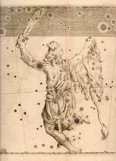 オリオン座を描いた「ウラノメトリア」（1661年 作： Johann Bayer