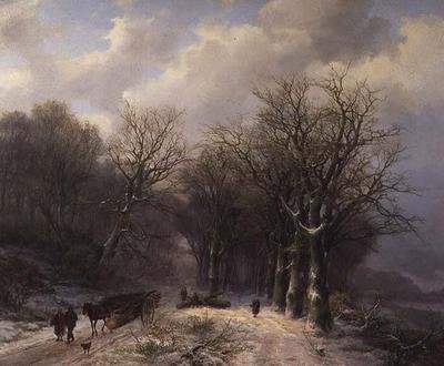 冬のティンバーカート 作： Johann Bernard Klombeck