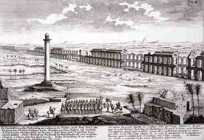 カルタゴの大水路跡、「Entwurf einer historischen Architektur」より 作： Johann Bernhard (after) Fischer von Erlach