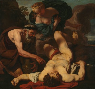 セレーネとエンディミオン (旧称「オリオンの死」) 作： Johann Carl Loth (attributed to)