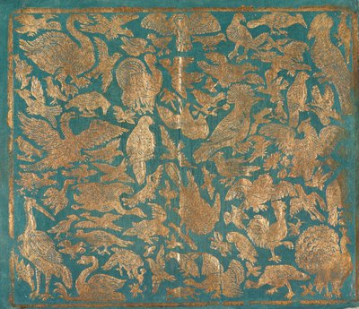 鳥が描かれたブロケード紙、c. 1790年。 作： Johann Carl Munck