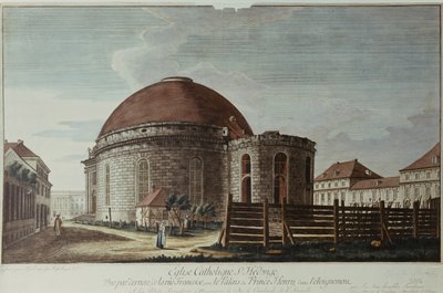 聖ヘドウィグ、大聖堂、ベルリン（手描きの彫刻） 作： Johann Carl Wilhelm Rosenberg