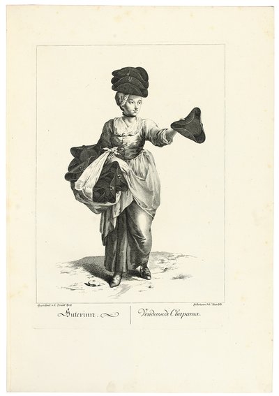 帽子売り手 作： Johann Christian (after) Brand