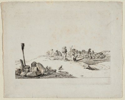 田舎者のいる風景 作： Johann Christian Brand