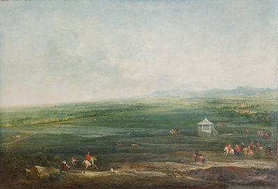 ミュンケンドルファー ルストハウスから南西方向のラクセンブルク 作： Johann Christian Brand