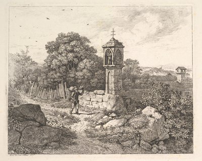 マリア像に挨拶する農夫、1817年。 作： Johann Christian Erhard