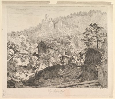 1818年、マッケンドルフ周辺。 作： Johann Christian Erhard