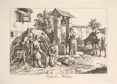 井戸のコサック、1815年。 作： Johann Christian Erhard