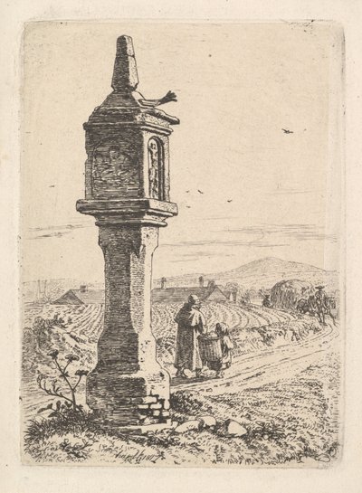 鉄の手を持つ記念柱」1811年 作： Johann Christian Erhard