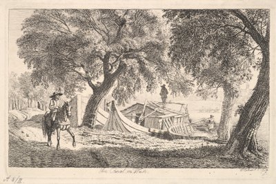 1819年、ウィーンの運河にて。 作： Johann Christian Erhard