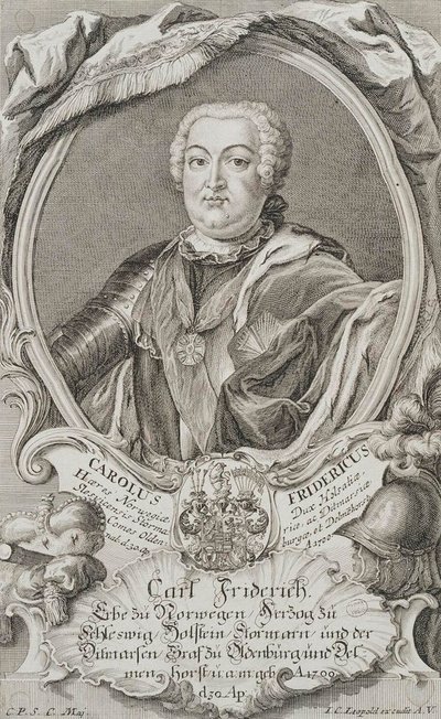 ホルシュタイン＝ゴットルプ公チャールズ・フレデリックの肖像、1700～1739年、18世紀半ば。 作： Johann Christian Leopold