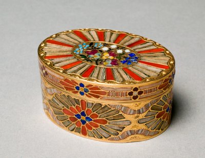 嗅ぎタバコ箱、1780〜1790年頃 作： Johann Christian Neuber