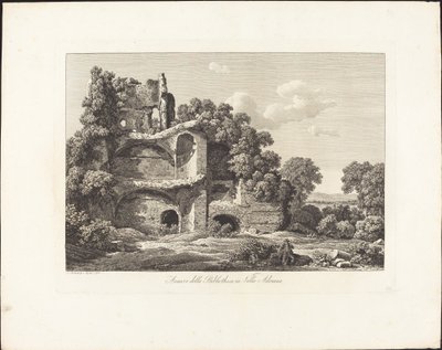 ヴィッラ アドリアーナの図書館の残り物 作： Johann Christian Reinhart