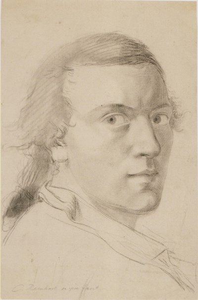 J・C・ラインハート 1786年の自画像 作： ヨハン・クリスチャン・ラインハート