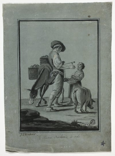 リンゴの行商人 作： Johann Christian Reinhart