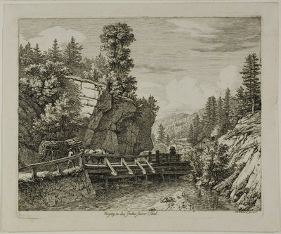 グッテンシュタイナー渓谷への入り口 作： Johann Christoph Erhard