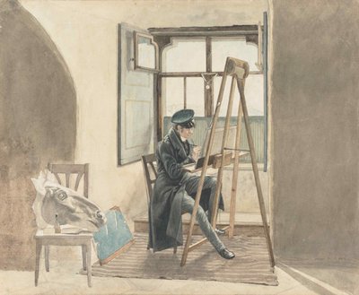 画家ヨハンアダムクライン1792-1875、1818年。 作： Johann Christoph Erhard