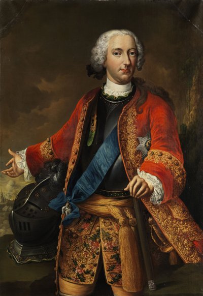 チャールズ1世の肖像、ブランズウィック公爵-ヴォルフェンビュッテル1713-1780 作： Johann Conrad Eichler