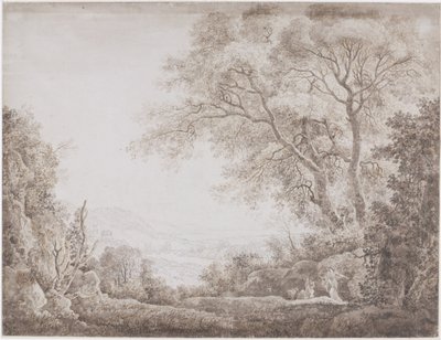 イタリアの風景 作： Johann Conrad Steiner (possibly)