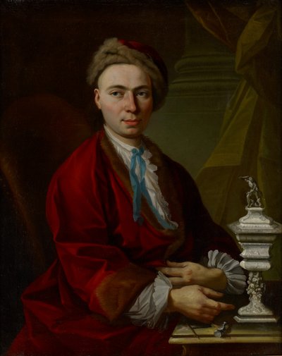銀細工師ヨハンフリードリヒベアの肖像、1770年頃 作： Johann Daniel Heimlich