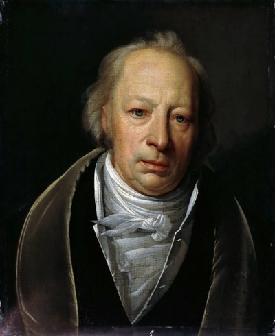フリードリヒ アウグスト ヴォルフの肖像 1759-1824 年、1823 年。 作： Johann Eduard Wolff