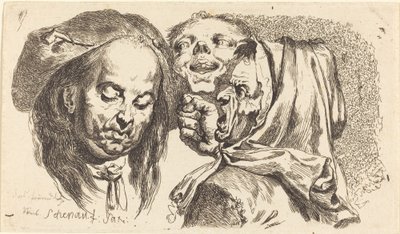 男を叱る老婆 作： Johann Eleazar Schenau