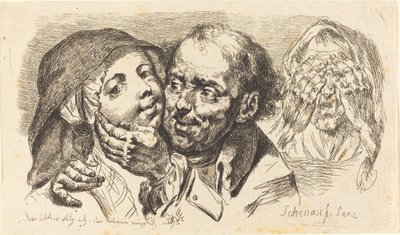 年上の男に抱かれる若い女 作： Johann Eleazar Schenau