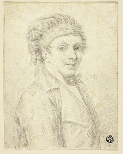 帽子をかぶった男の胸像 作： Johann Elias Ridinger