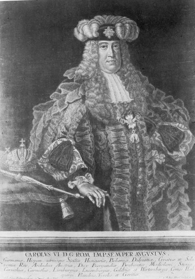 チャールズ6世（1685-1740）、神聖ローマ皇帝 作： Johann Elias Ridinger or Riedinger