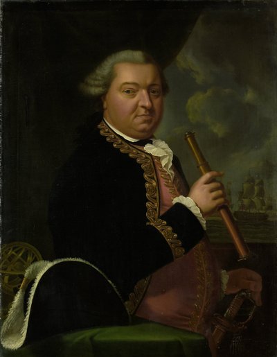 ウィレム・クルル (1721-81)、少将 作： Johann Ernst Heinsius (copy after)