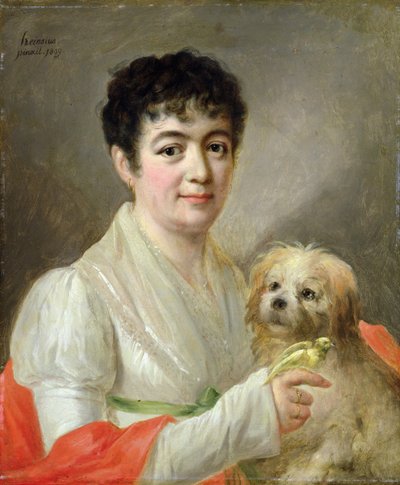 不明な女性の肖像、1809 作： Johann Ernst Heinsius
