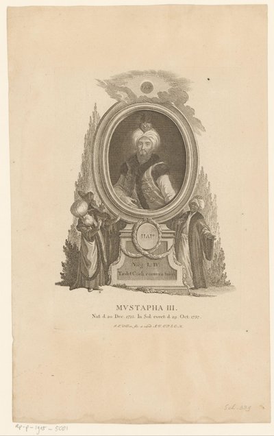 ムスタファ3世の肖像 作： Johann Esaias Nilson