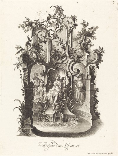 洞窟の計画 作： Johann Esaias Nilson