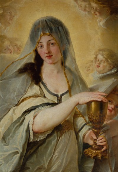 信仰の寓意（キャンバスに油彩） 作： Johann Friedrich August Tischbein