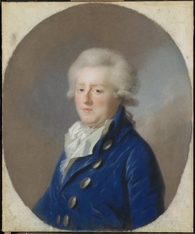 カレル・ゲオルク・アウグスト (1766-1807)、ブラウンシュヴァイク＝ヴォルフェンビュッテルの世襲公。 フレデリカ・ルイザ・ウィルヘルミナ（ルイーズ）の夫、オランジュ・ナッソー公女 作： Johann Friedrich August Tischbein