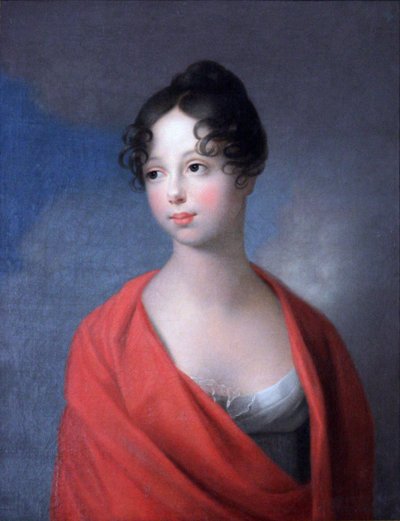 ロシアの大公爵夫人キャサリンパブロフナ1788〜1819年、19世紀初頭。 作： Johann Friedrich August Tischbein