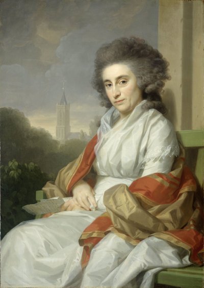 ヨハネス・ルブリンク2世の妻コーネリア・ライデニウスの肖像 作： Johann Friedrich August Tischbein