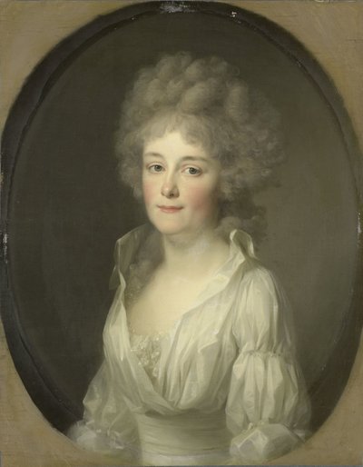 サロモン・レンドルプの妻ヨハンナ・フェルディナンダ・ヴァン・コレンの肖像 作： Johann Friedrich August Tischbein