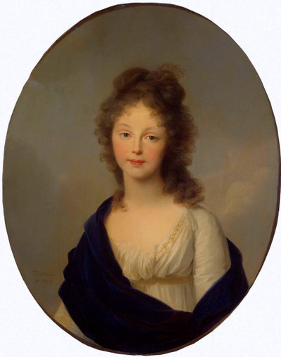 プロイセン王妃ルイーズの肖像、1776～1810年、1798年。 作： Johann Friedrich August Tischbein