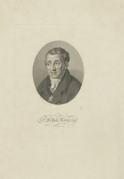 フリードリヒルートヴィヒクレイシヒ1770-1839、1826年の肖像画。 作： Johann Friedrich Bolt