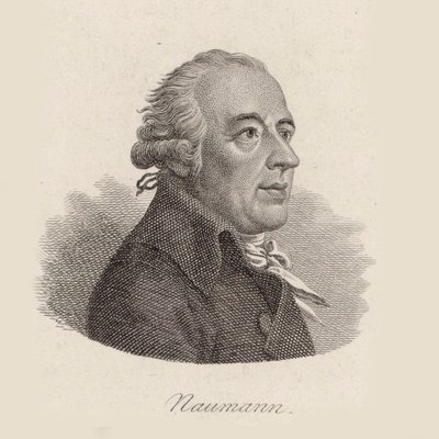 作曲家Johann Gottlieb Naumann（1741-1801）の肖像。 作： Johann Friedrich Bolt