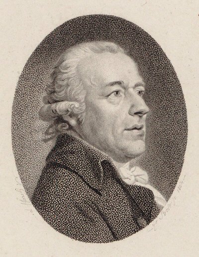 作曲家Johann Gottlieb Naumann（ヨハン・ゴットリーブ・ナウマン）1741-1801 , 1804年の肖像。 作： Johann Friedrich Bolt